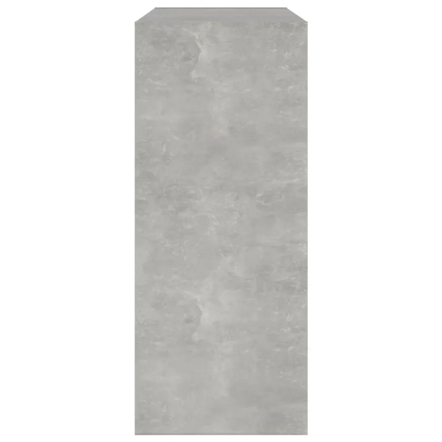 Bibliothèque/Séparateur de pièce Gris béton 80x30x72 cm - 4