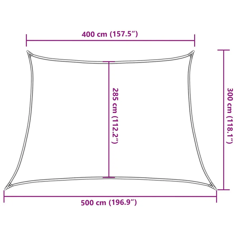 Voile d'ombrage 160 g/m² Vert clair 4/5x3 m PEHD - 10