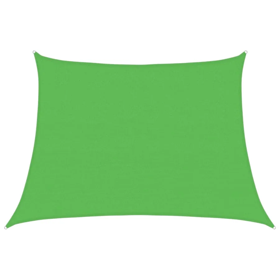 Voile d'ombrage 160 g/m² Vert clair 4/5x3 m PEHD - 2