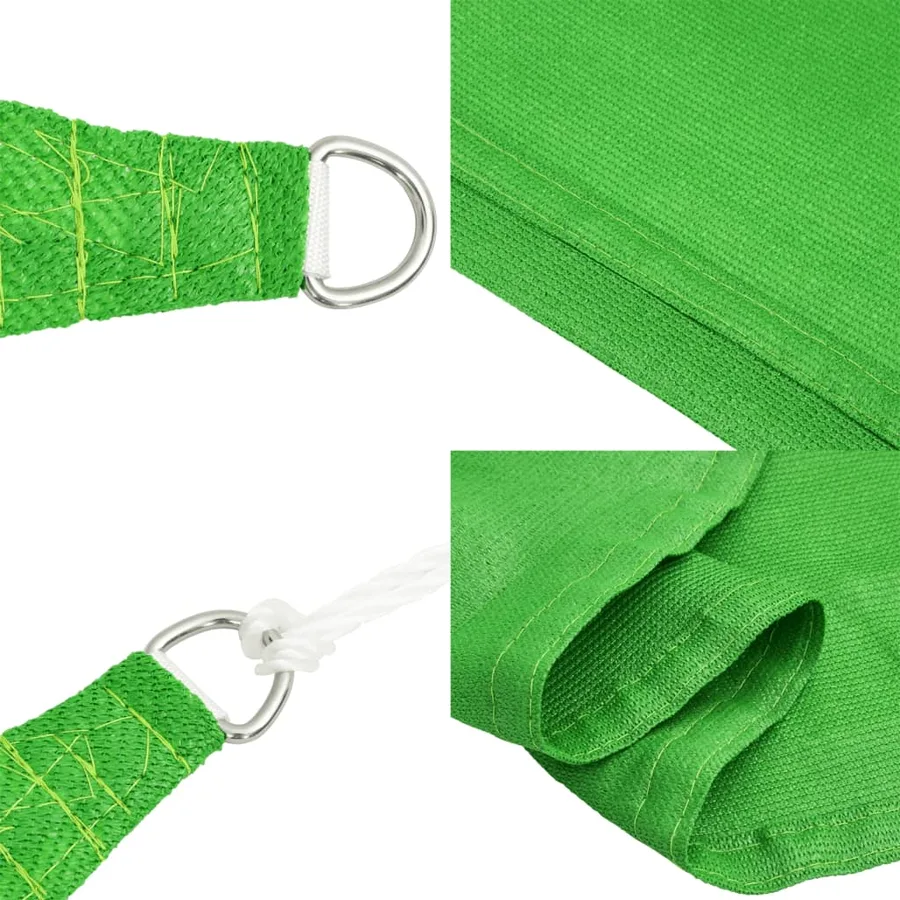 Voile d'ombrage 160 g/m² Vert clair 4/5x3 m PEHD - 7
