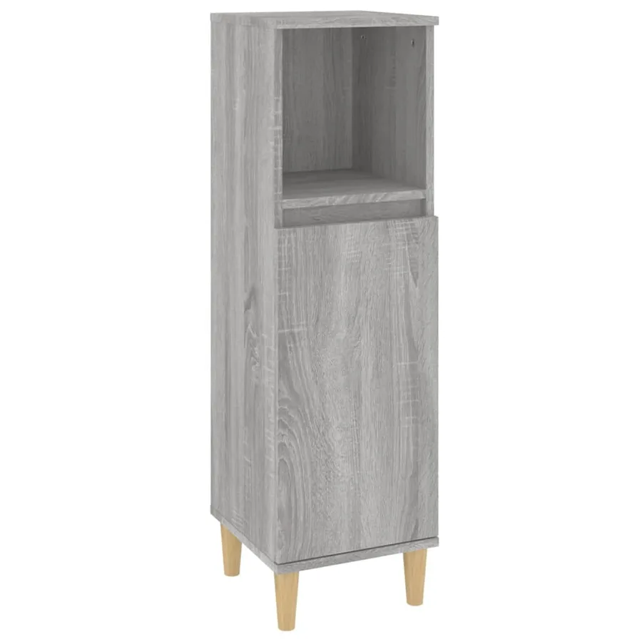 Ensemble de meubles de salle de bain 3 pcs Sonoma gris - 7