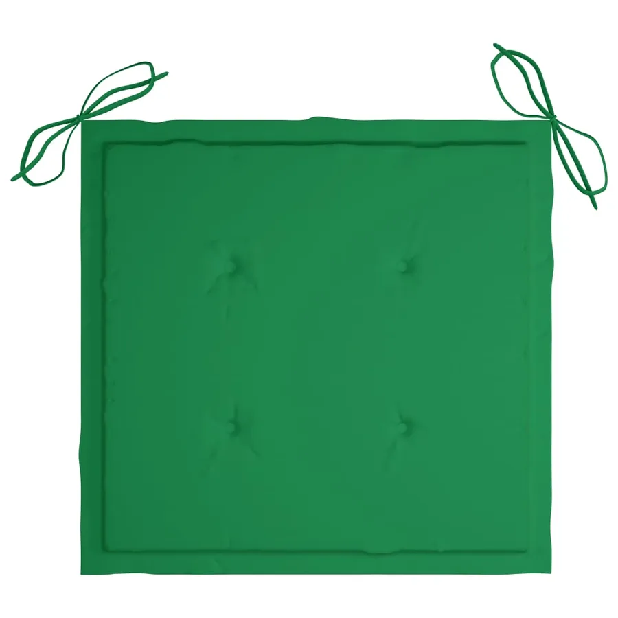 Chaises de jardin lot de 8 avec coussins Bois de teck massif - 10