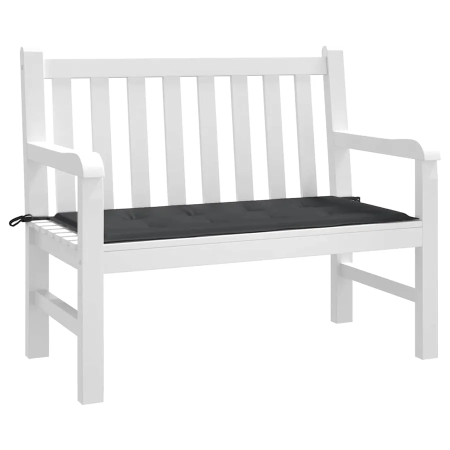 Coussin de banc de jardin noir 120x50x3 cm tissu oxford - 3