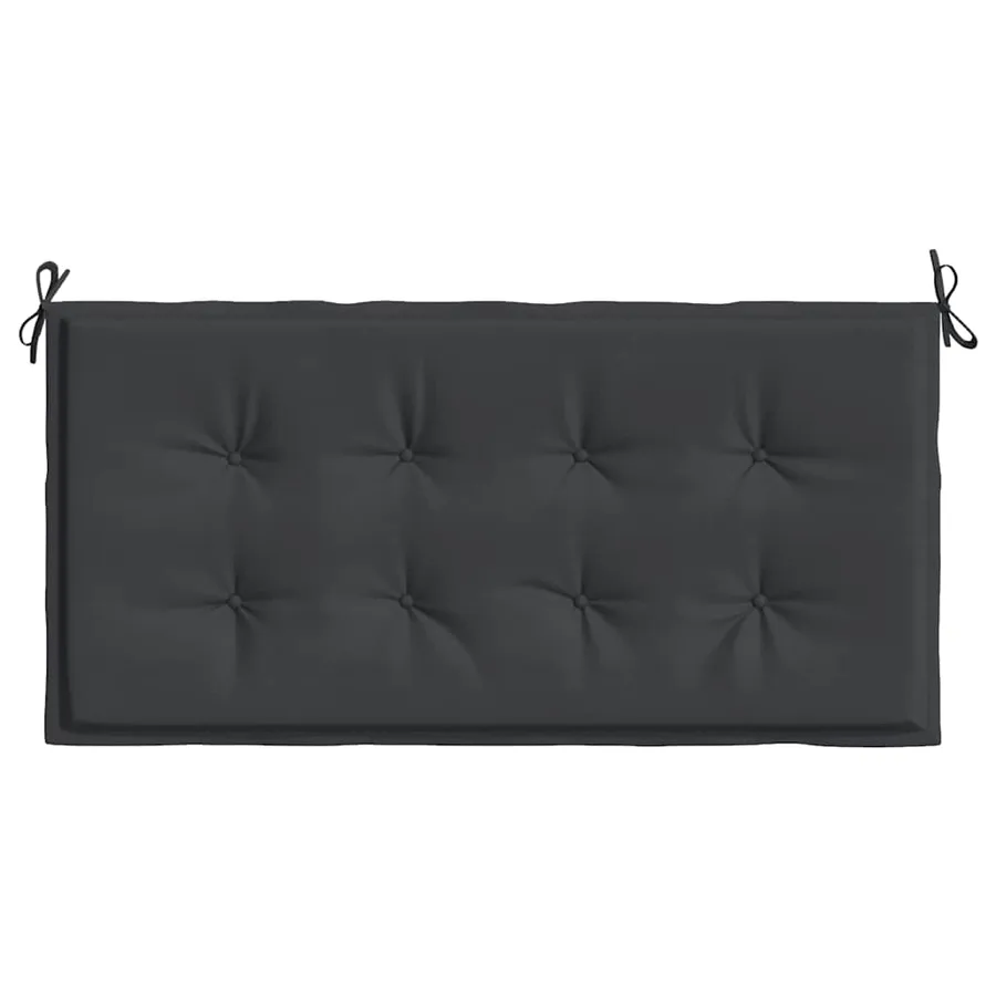 Coussin de banc de jardin noir 120x50x3 cm tissu oxford - 4