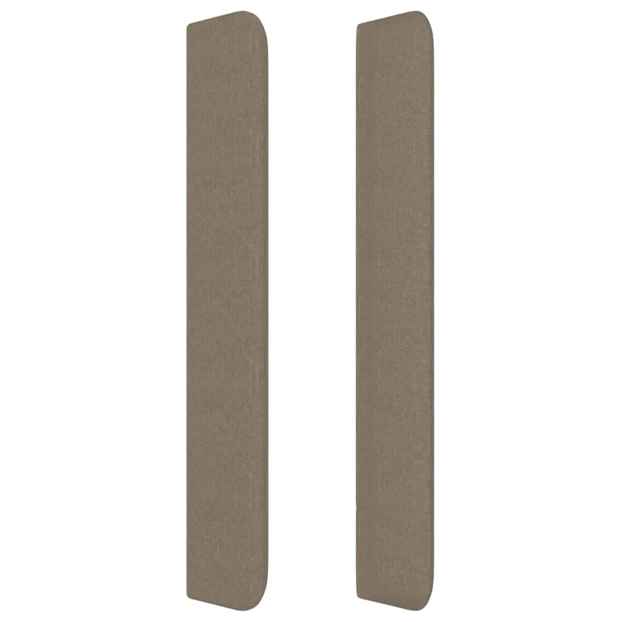 Tête de lit avec oreilles Taupe 83x16x118/128 cm Tissu - 4