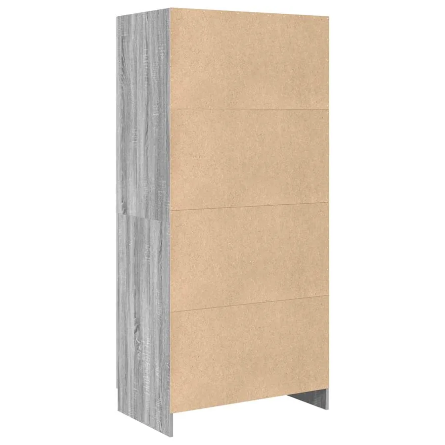 Garde-robe Sonoma gris 82,5x51,5x180 cm Bois d'ingénierie - 8