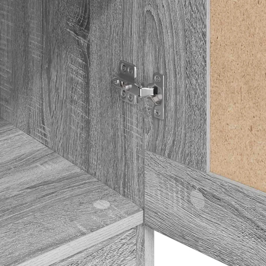 Garde-robe Sonoma gris 82,5x51,5x180 cm Bois d'ingénierie - 9
