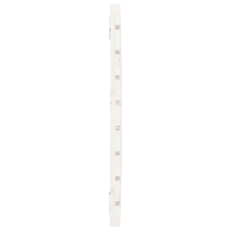 Tête de lit murale Blanc 96x3x63 cm Bois massif de pin - 5