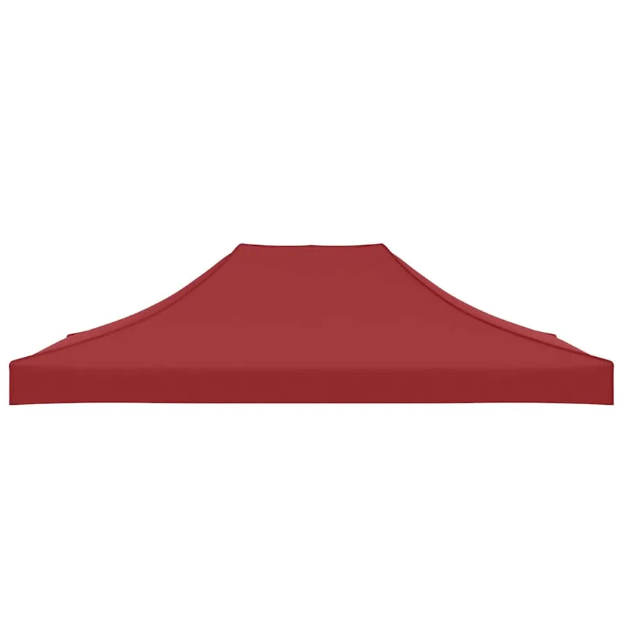 Toit de tente de réception 4x3 m Bordeaux 270 g/m² - 4
