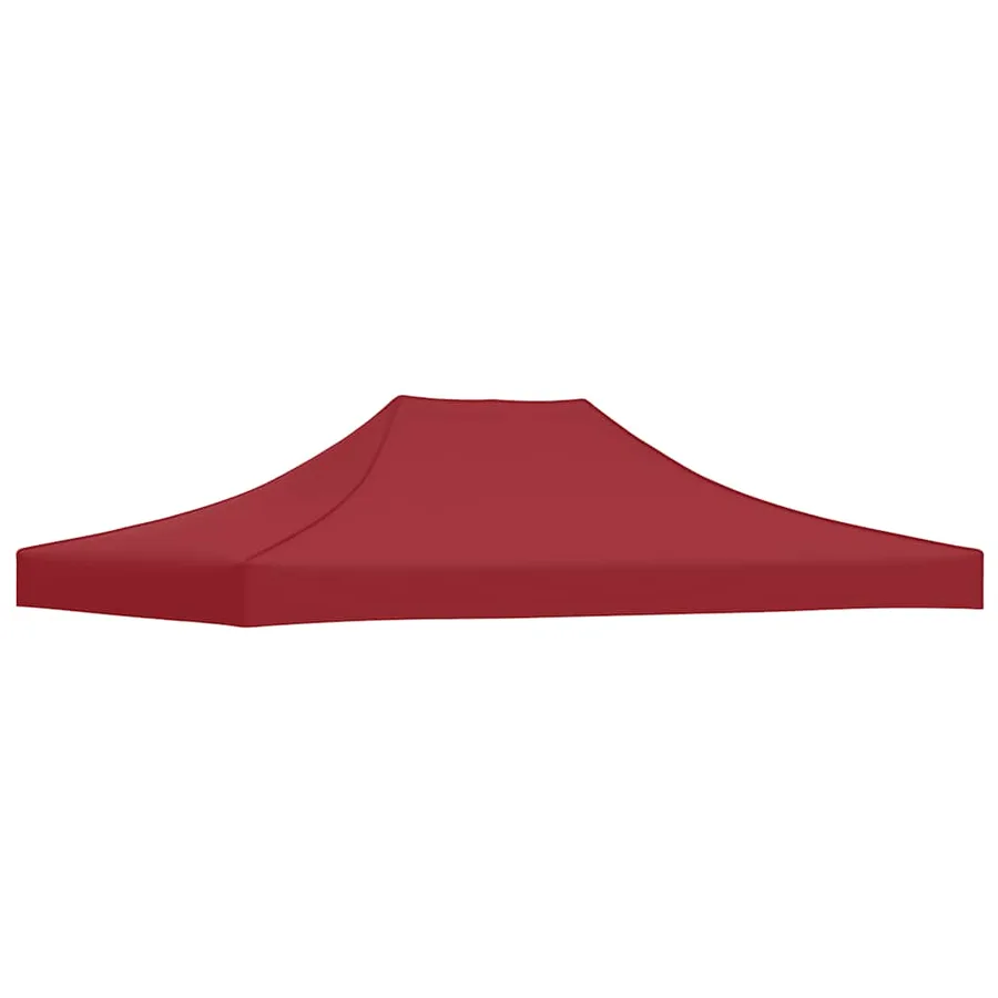Toit de tente de réception 4x3 m Bordeaux 270 g/m² - 5
