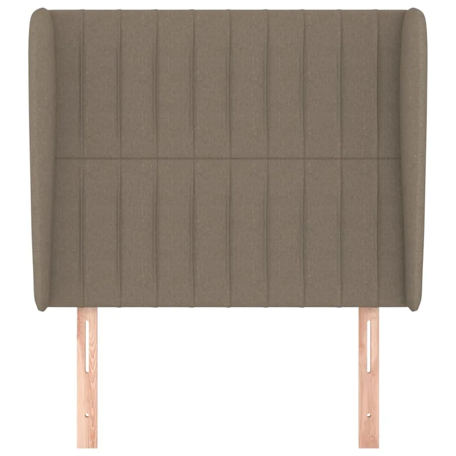 Tête de lit avec oreilles Taupe 83x23x118/128 cm Tissu - 3