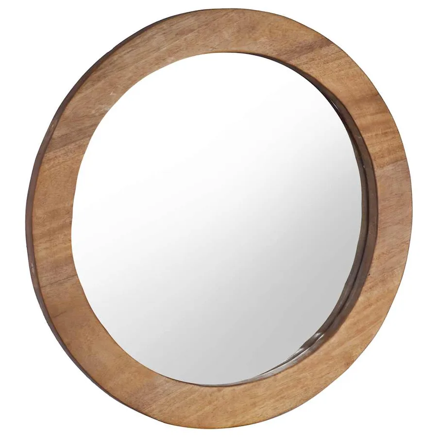 Miroir mural 60 cm Teck Rond - 2