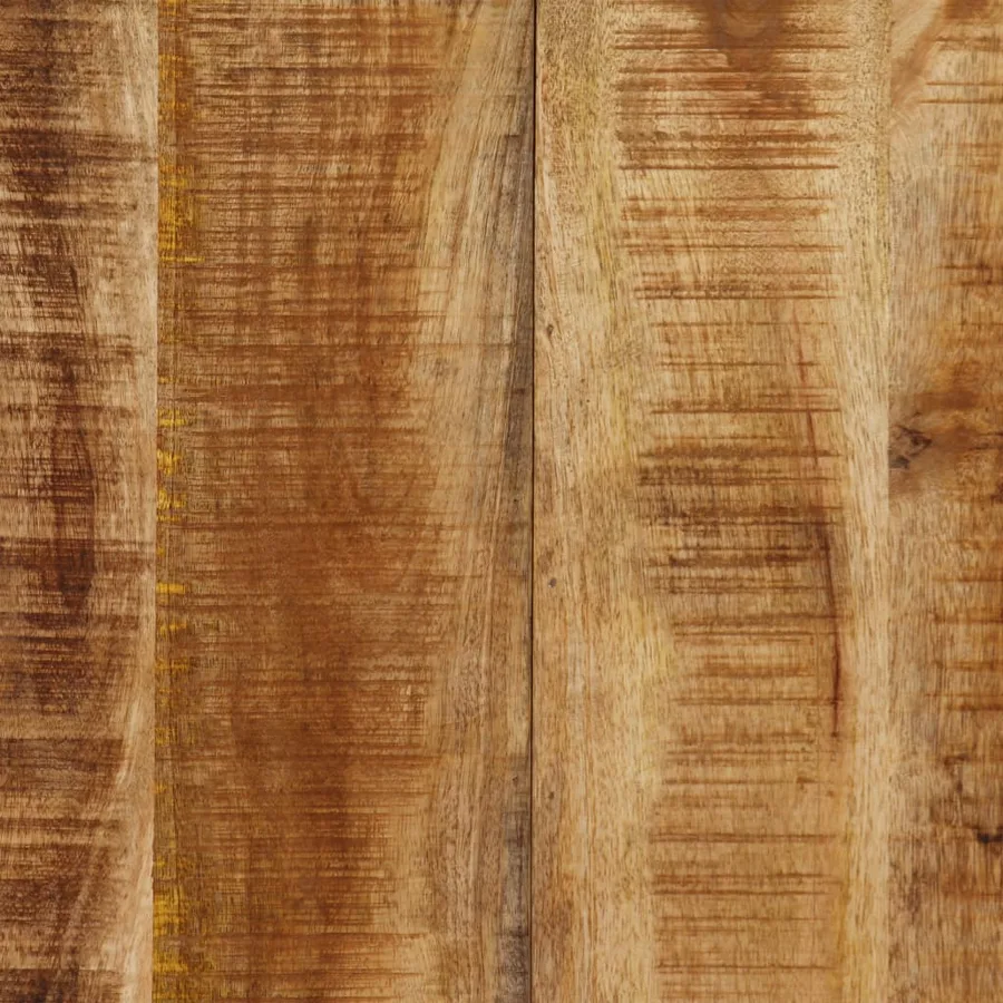 Table à manger Bois de manguier massif et croix en acier 180 cm - 7