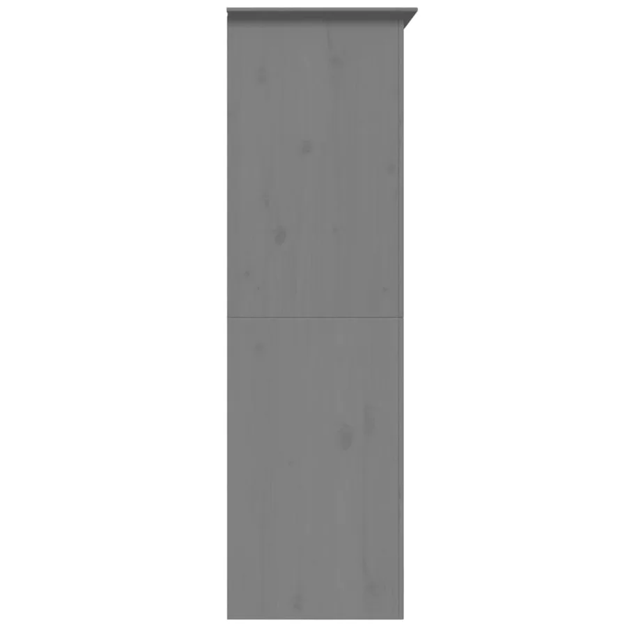 Garde-robe BODO gris 99x53,5x173 cm bois massif de pin - 5