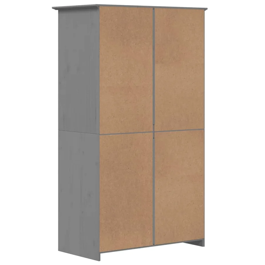 Garde-robe BODO gris 99x53,5x173 cm bois massif de pin - 6