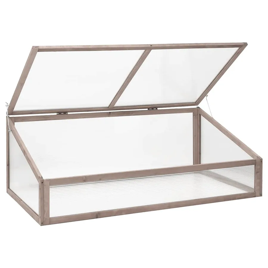 Serre Gris 110x56x39 cm Bois de sapin - 3