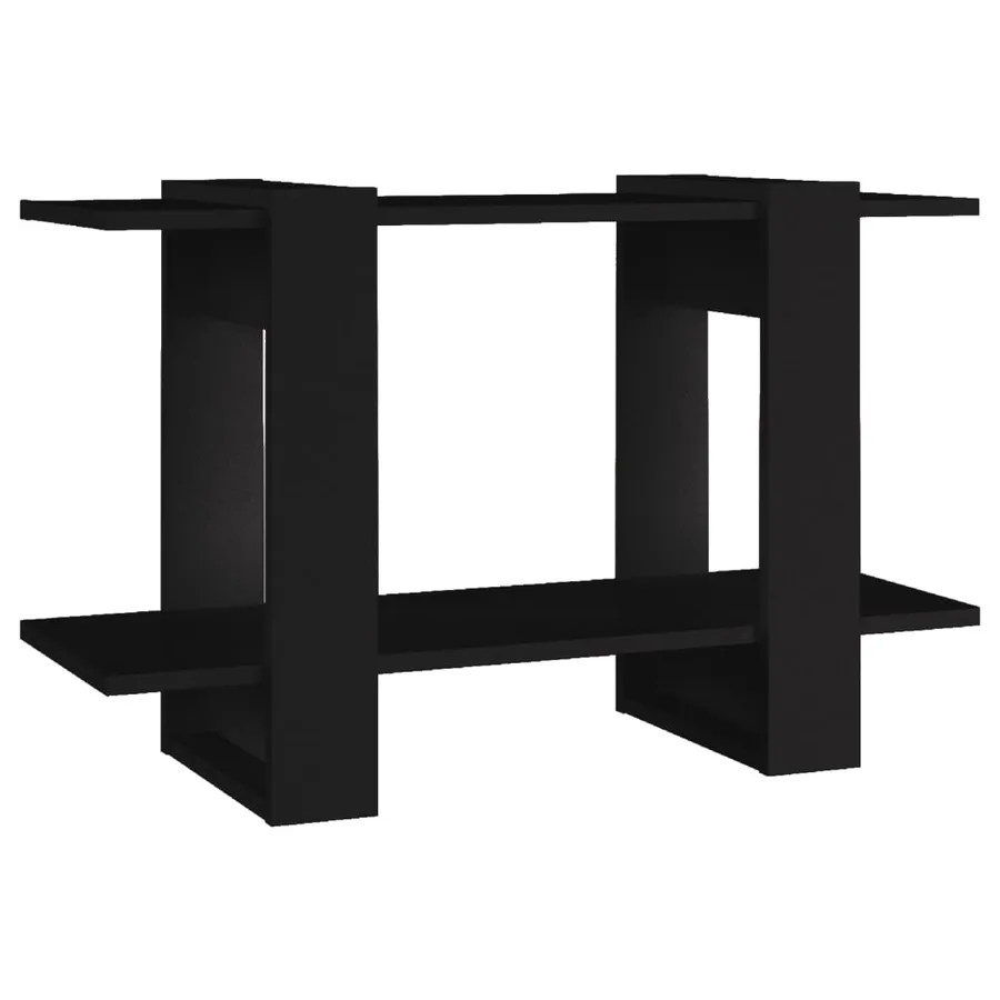 Bibliothèque/Séparateur de pièce Noir 80x30x51 cm - 2