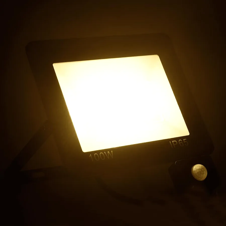 Projecteur à LED avec capteur 100 W Blanc chaud - 2