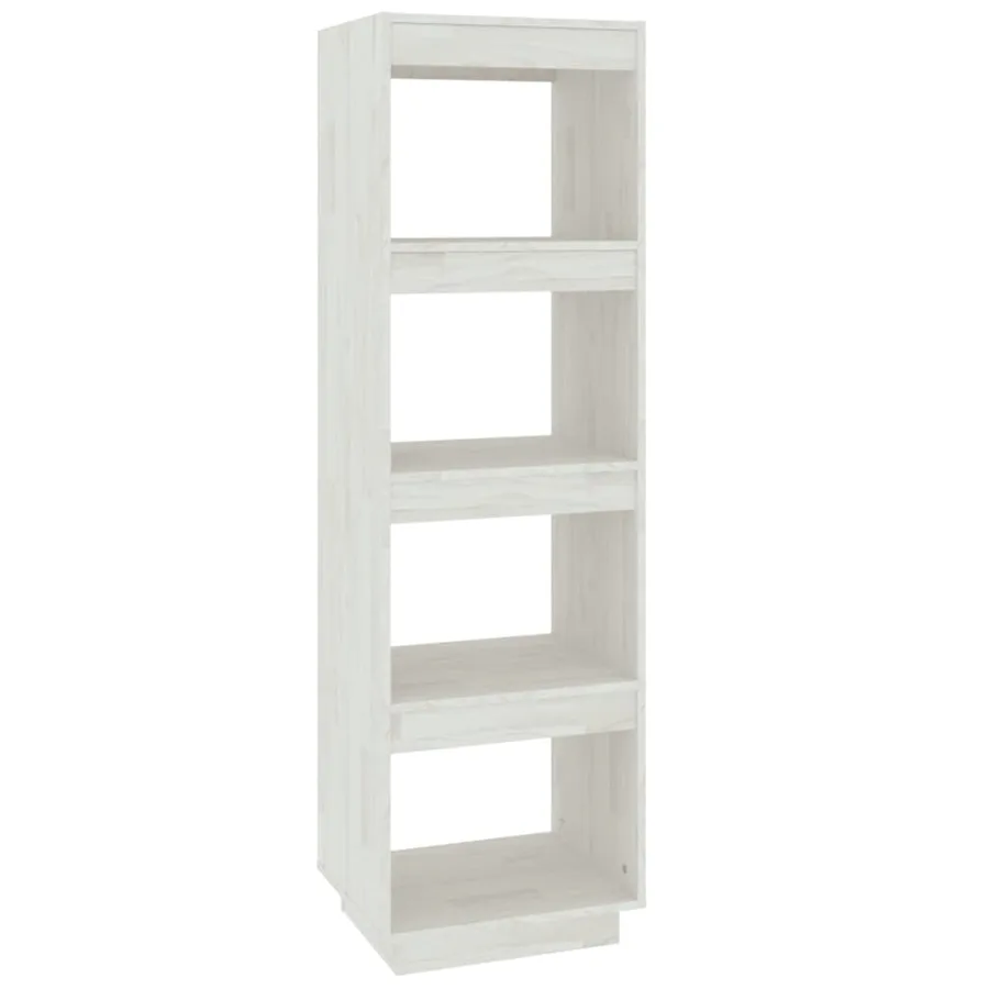 Bibliothèque/Séparateur de pièce Blanc 40x35x135 cm Pin massif - 2