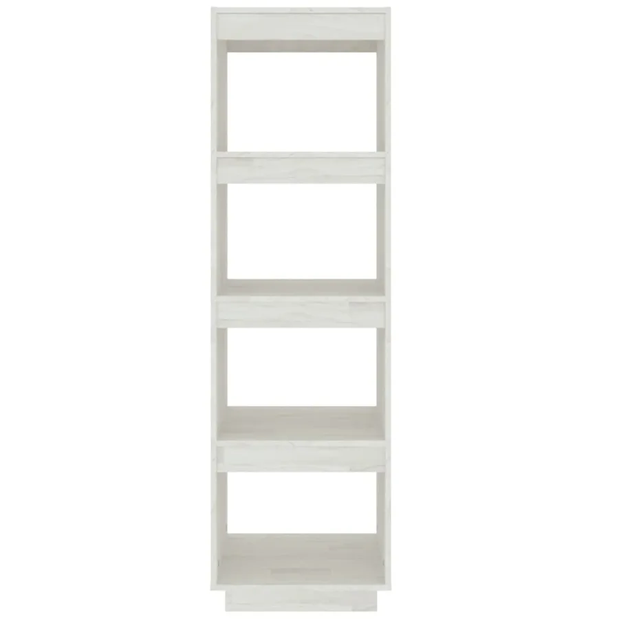 Bibliothèque/Séparateur de pièce Blanc 40x35x135 cm Pin massif - 5