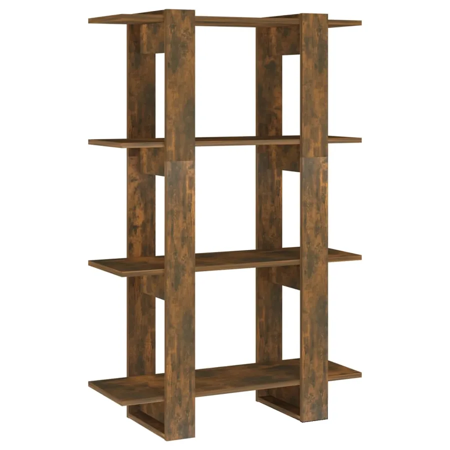 Bibliothèque/Séparateur de pièce Chêne fumé 80x30x123,5 cm - 2