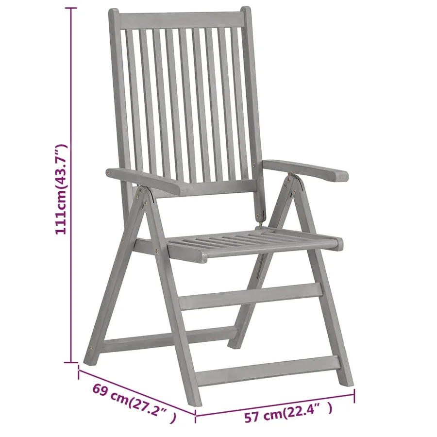 Ensemble à manger de jardin 9 pcs bois d'acacia solide - 10