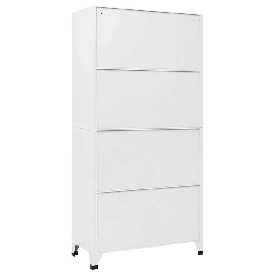 Armoire à casiers Gris clair 90x40x180 cm Acier - 5