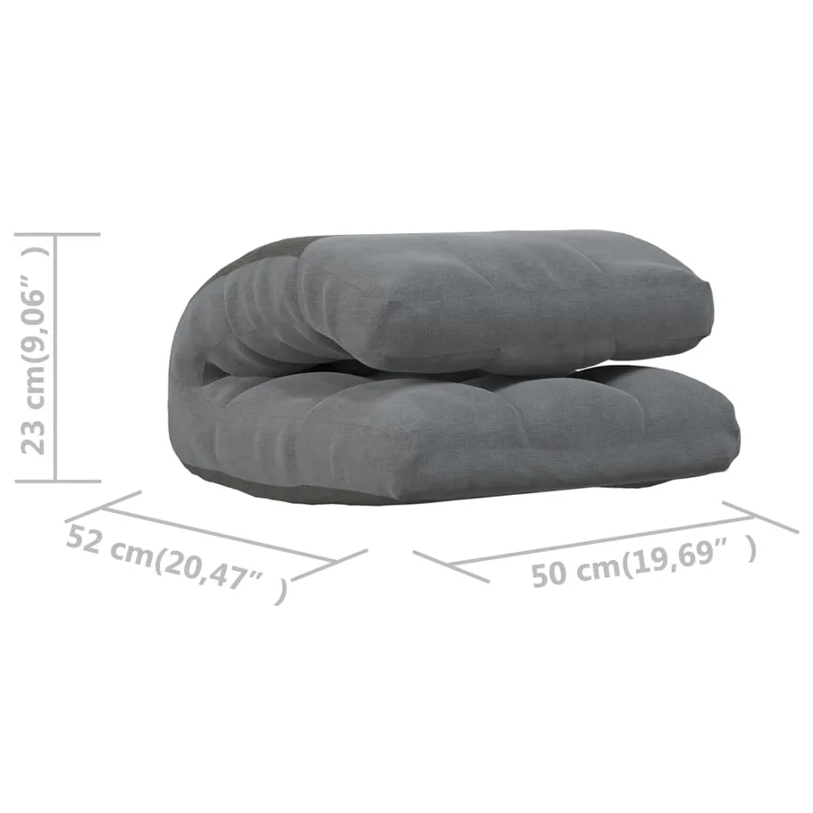 Chaise pliable de sol Gris clair Tissu - 10