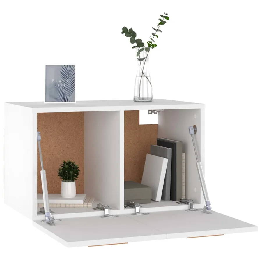 Armoire murale Blanc 60x36,5x35 cm Bois d'ingénierie - 4