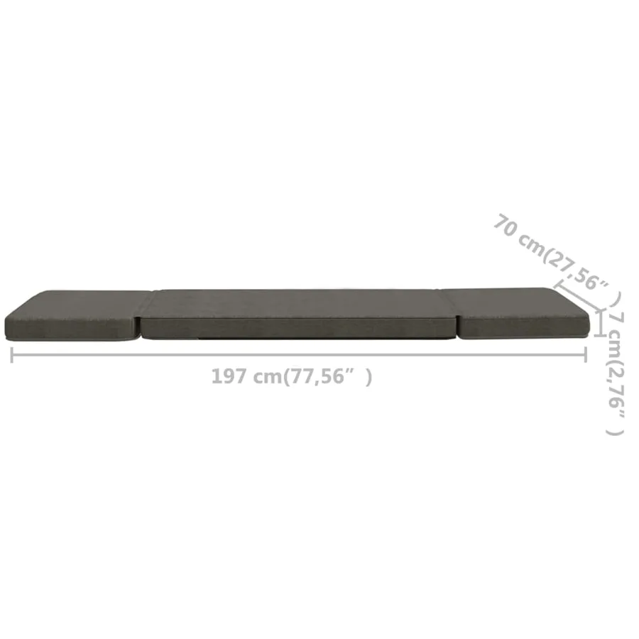 Chaise pliable de sol Gris foncé Tissu - 10