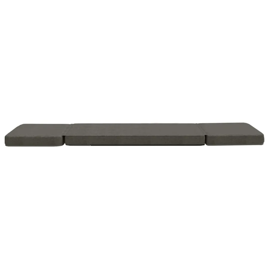 Chaise pliable de sol Gris foncé Tissu - 7