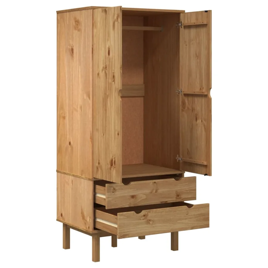 Garde-robe OTTA 76,5x53x172 cm Bois massif de pin - 4