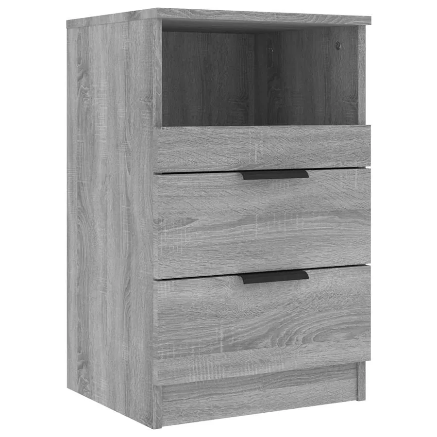 Tables de chevet 2 pcs Sonoma gris Bois d'ingénierie - 5