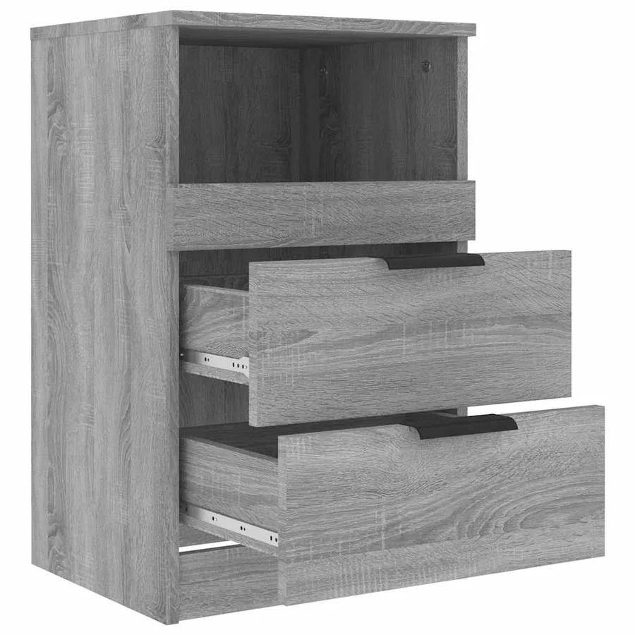 Tables de chevet 2 pcs Sonoma gris Bois d'ingénierie - 7