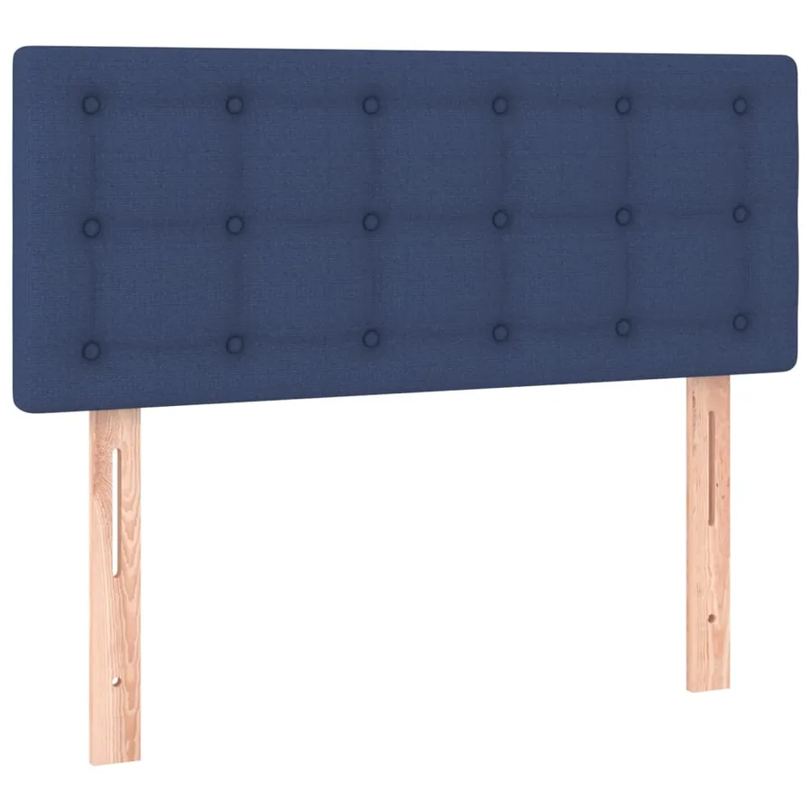 Tête de lit Bleu 90x5x78/88 cm Tissu - 2
