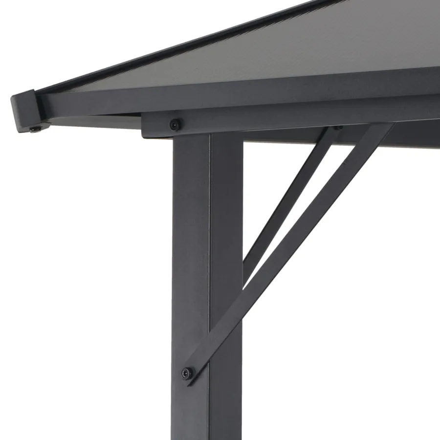 Tonnelle avec toit Aluminium 3x3 m Anthracite - 4