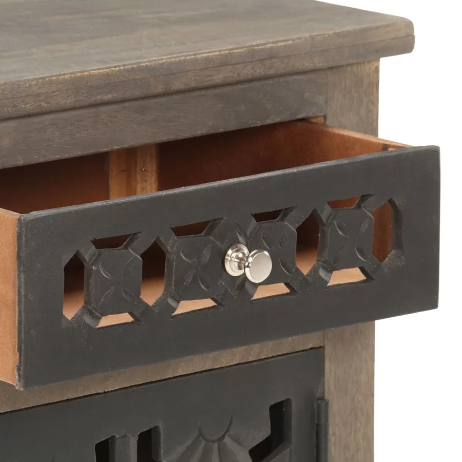 Table de chevet 40x30x50 cm Bois de manguier massif - 4