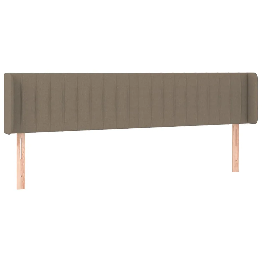 Tête de lit à LED Taupe 163x16x78/88 cm Tissu - 3