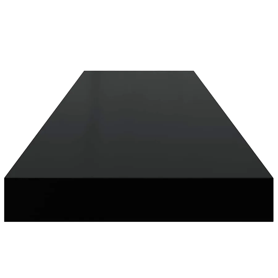 Étagères murales flottantes 4 pcs noir 90x23,5x3,8 cm MDF - 8