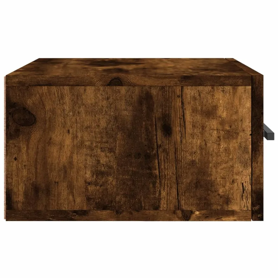 Tables de chevet murales 2 pcs chêne fumé 35x35x20 cm - 7