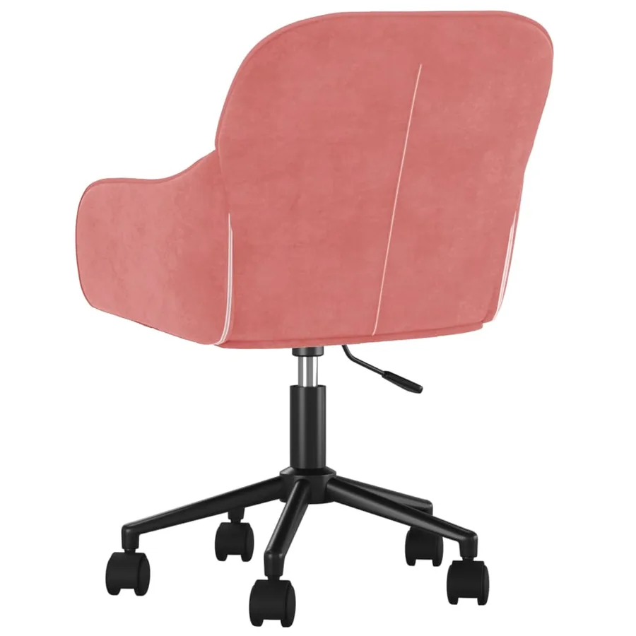 Chaises pivotantes à manger lot de 2 Rose Velours - 6