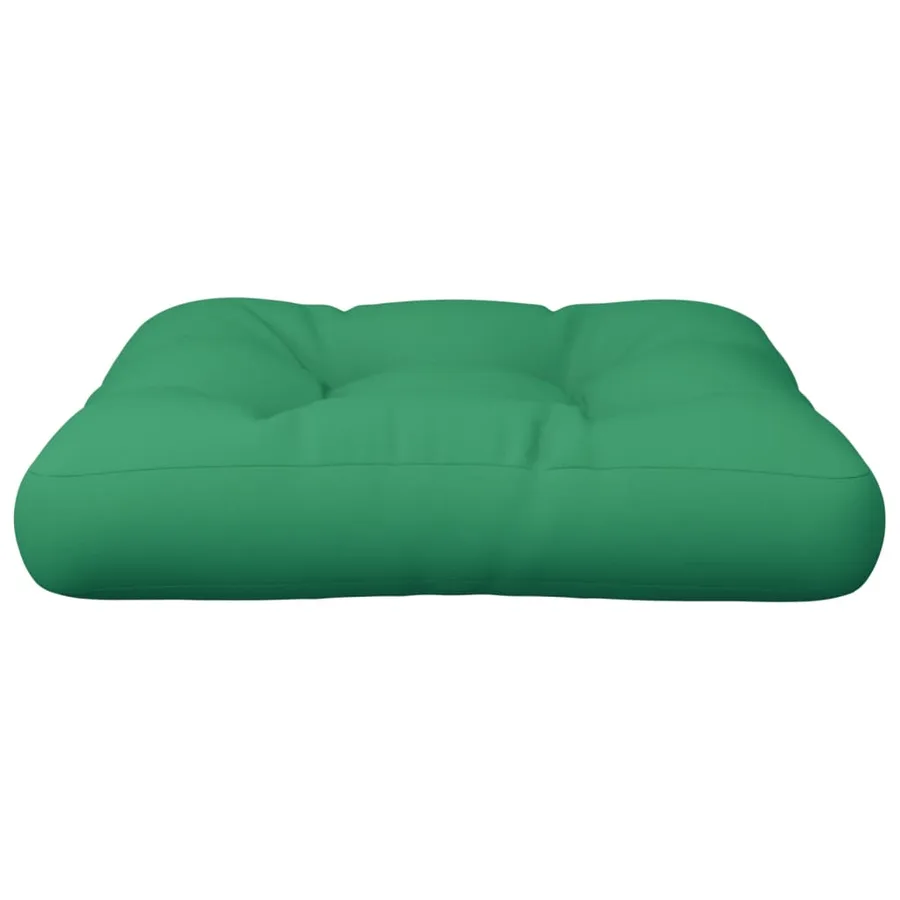 Coussin de palette vert tissu - 4