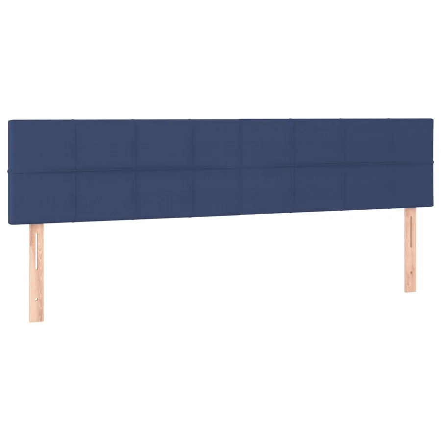 Tête de lit à LED Bleu 200x5x78/88 cm Tissu - 4