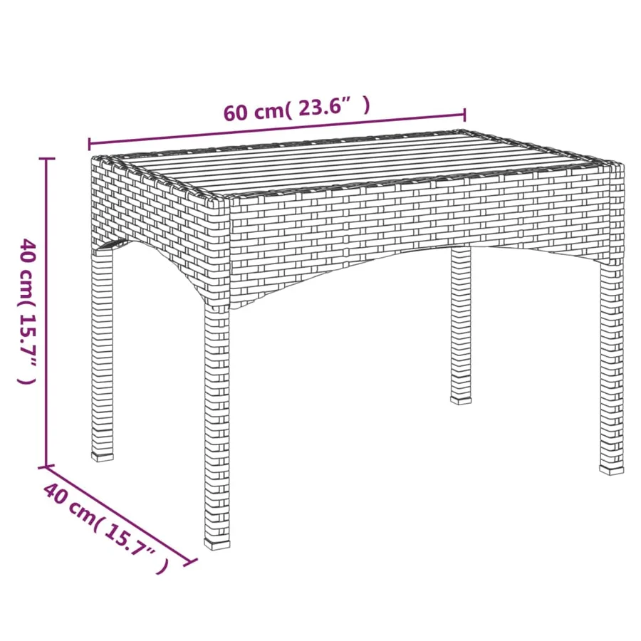 Chaises inclinables de jardin lot de 2 et table résine tressée - 7