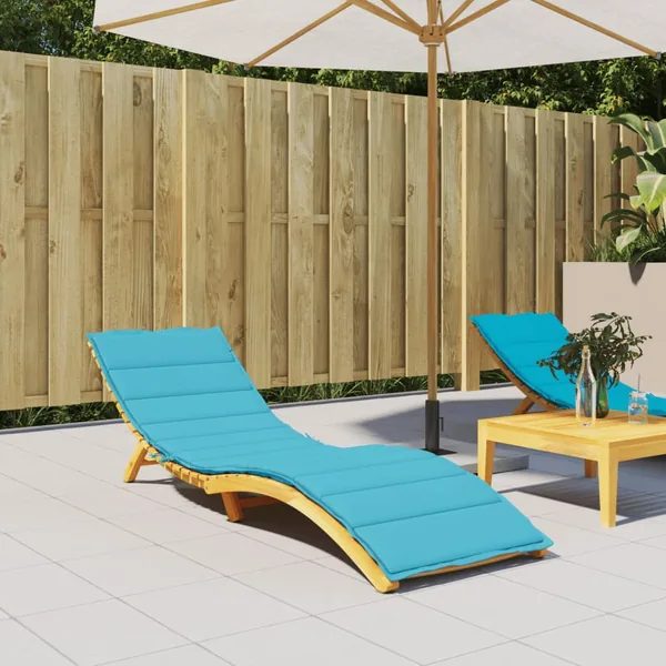 Coussin de chaise longue turquoise tissu oxford