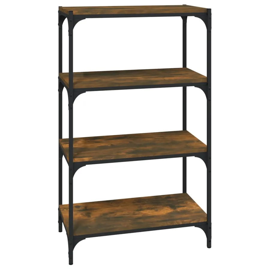 Bibliothèque Chêne fumé 60x33x100 cm Bois d'ingénierie - 2
