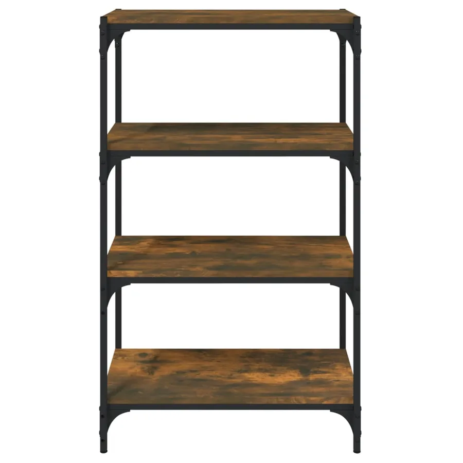 Bibliothèque Chêne fumé 60x33x100 cm Bois d'ingénierie - 5