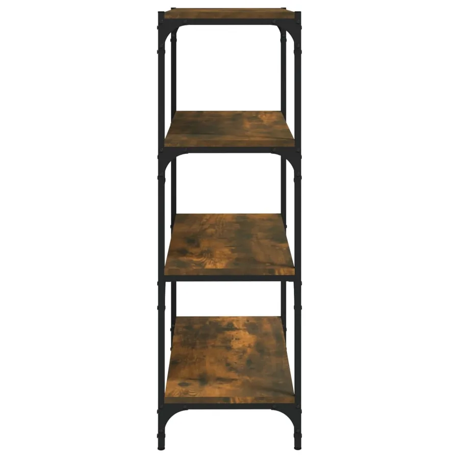 Bibliothèque Chêne fumé 60x33x100 cm Bois d'ingénierie - 6