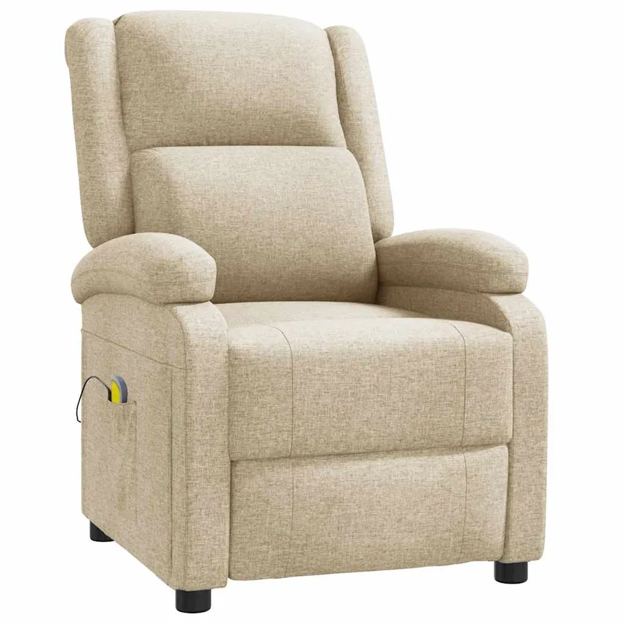 Fauteuil de massage Crème Tissu - 2