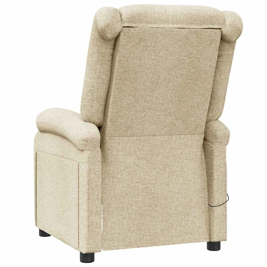 Fauteuil de massage Crème Tissu - 5